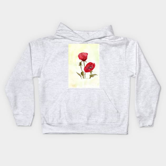 Poppy Kids Hoodie by Kunst und Kreatives